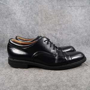 Hunters Bay Shoes Mens 9 Derby Oxford Cap Toe Black Dress Formal Career Classic